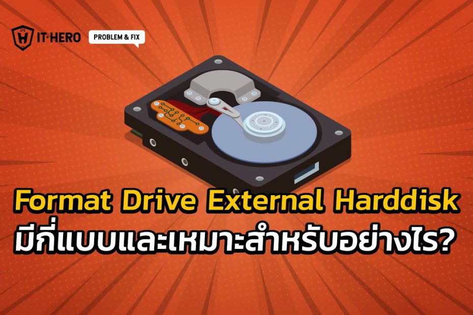 IT-Hero format Drive External Drive USB มีกี่แบบและเหมาะสำหรับอย่างไร?