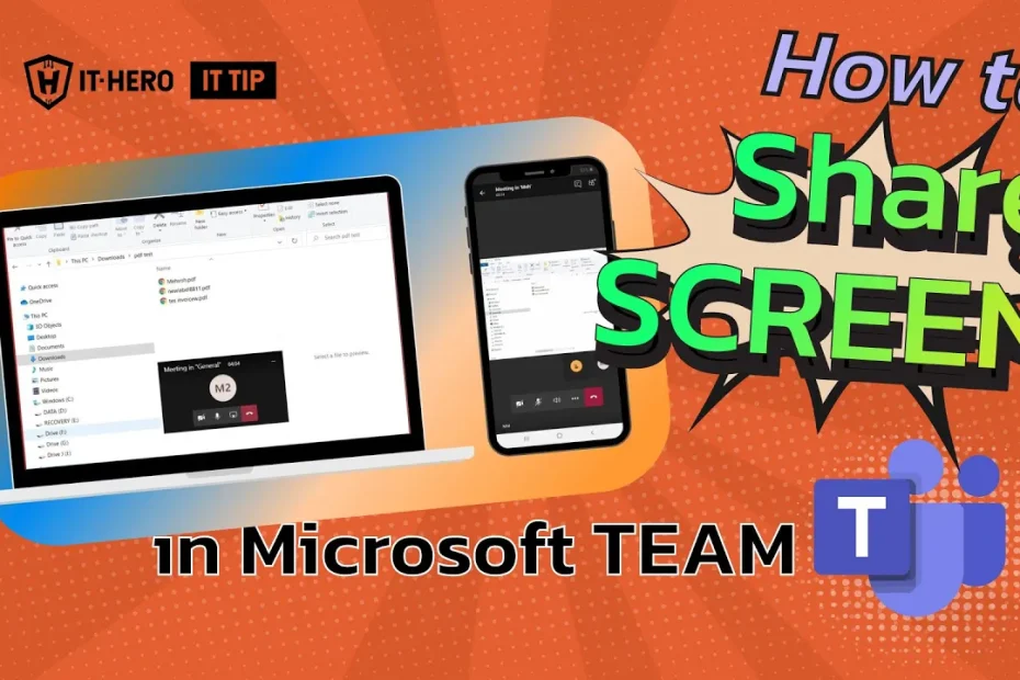 IT-Hero How to Share Screen in Microsoft Team