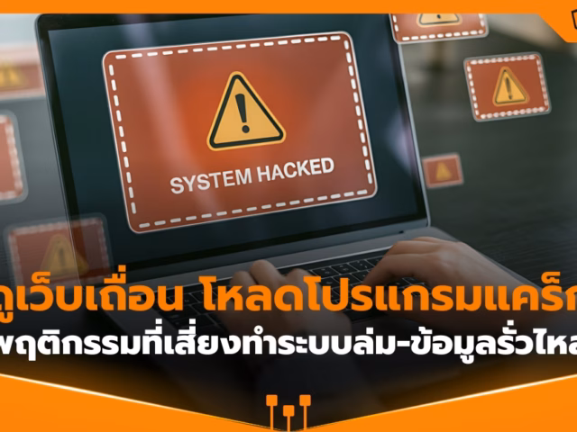 ดูเว็บเถื่อน โหลดโปรแกรมแคร็ก: พฤติกรรมที่เสี่ยงทำระบบล่ม