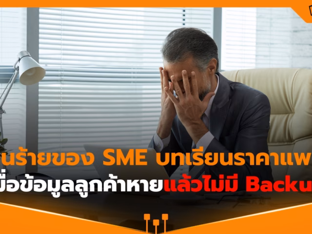 ฝันร้ายของ SME เมื่อข้อมูลลูกค้าหายแล้วไม่มี Backup